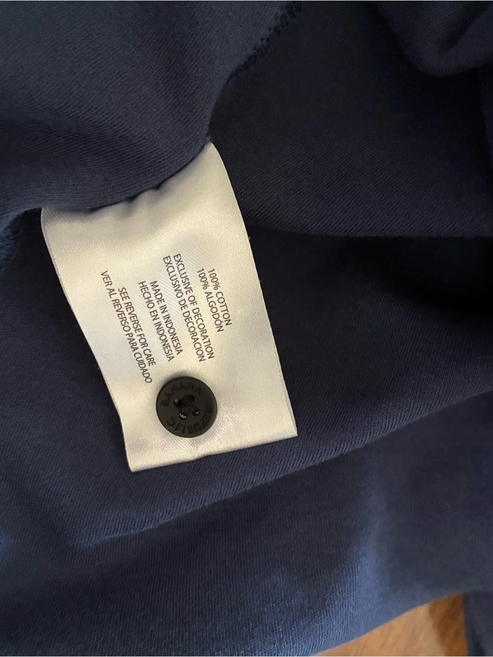 Banana Republic Men's Polo Shirt XL Blue 100% Cotton Short Sleeve 1/4 Button